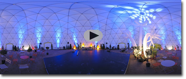 Visite virtuelle du dôme géodésique