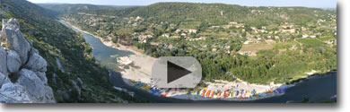 Panorama sur les gorges de l'Ardèche