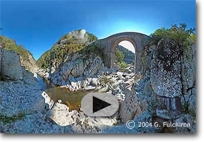 Pont des Etroiys, gorges du Doux